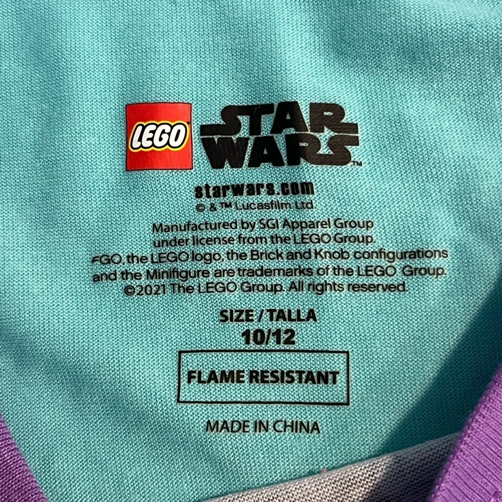 Star Wars Lego Pajama Gown 10/12 NWT